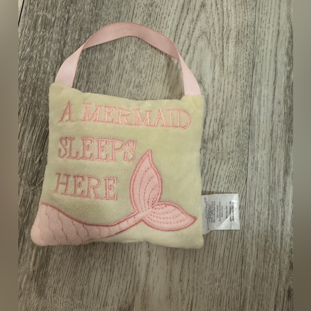 Pink and Cream Mermaid Door Hanger Decoration